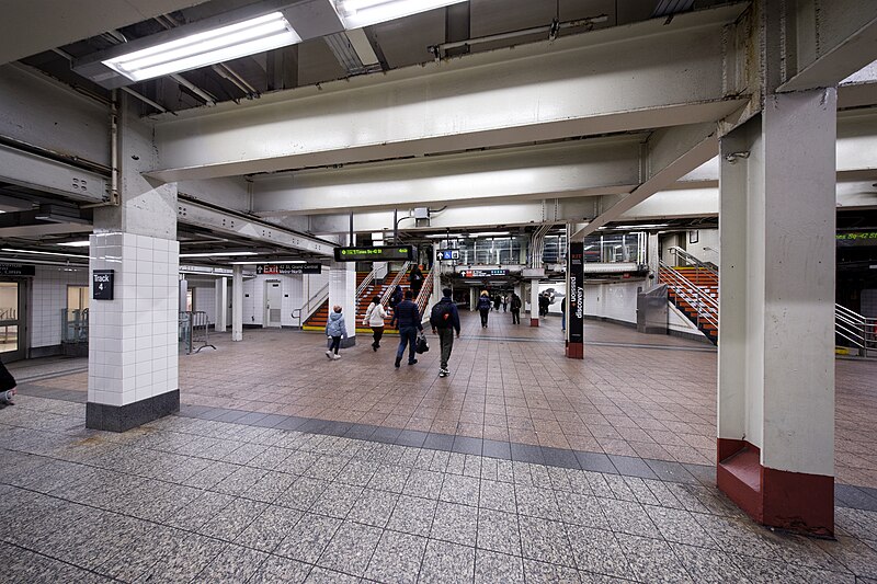 Passage from shuttle heading towards Grand Central, December 30, 2023